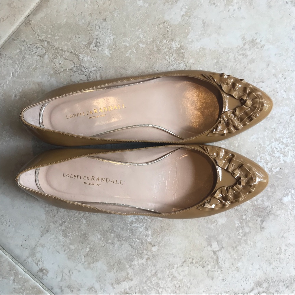 Loeffler Randall flats nude color